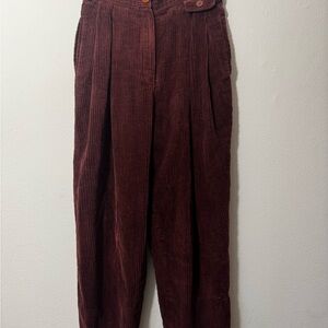 KRIZIA Rich Brown Corduroy Pants